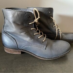 Miz Mooz Gray Lace Up Boots